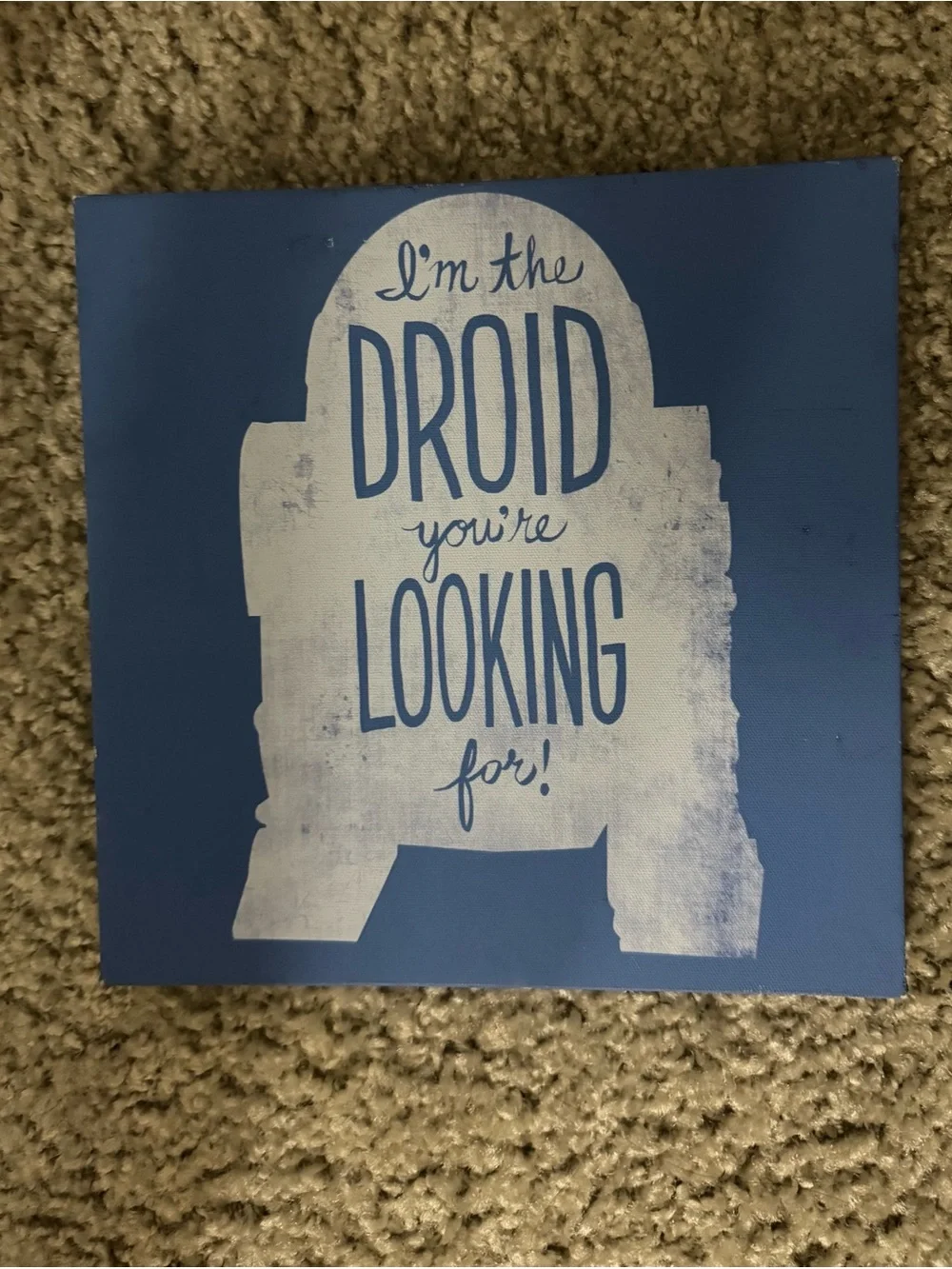 Blue 'I'm the Droid You're Looking For' Wall Art